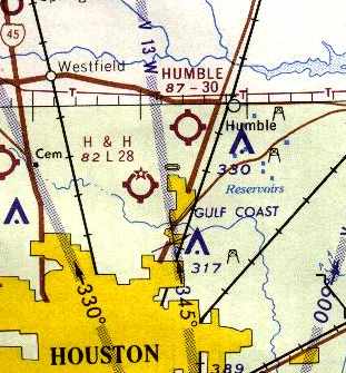 located of Humble Airport