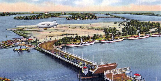 Miami, Florida FL ~ Busy Port 1940s